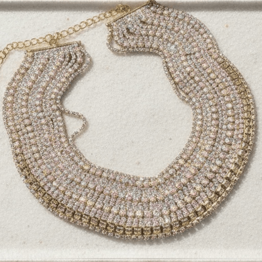 Vogue Diamante Statement Choker -