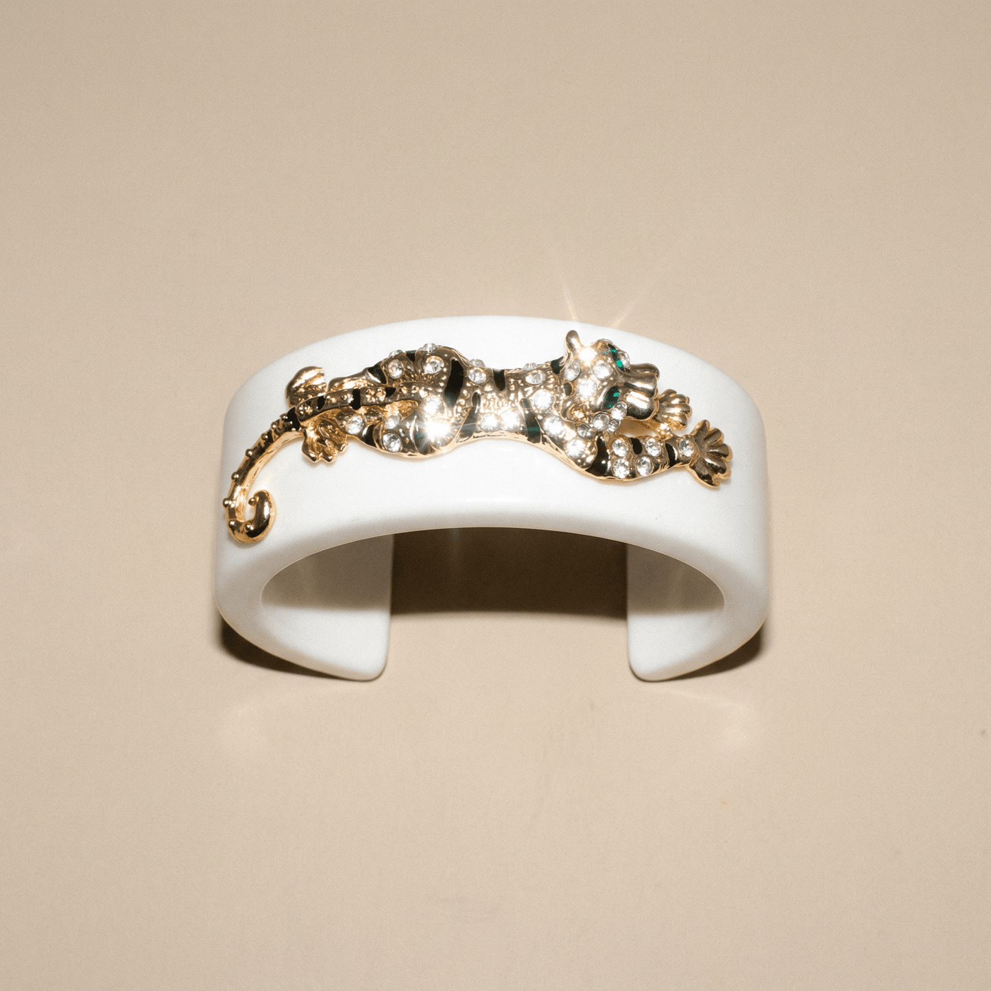 White Resin Animal Cuff -