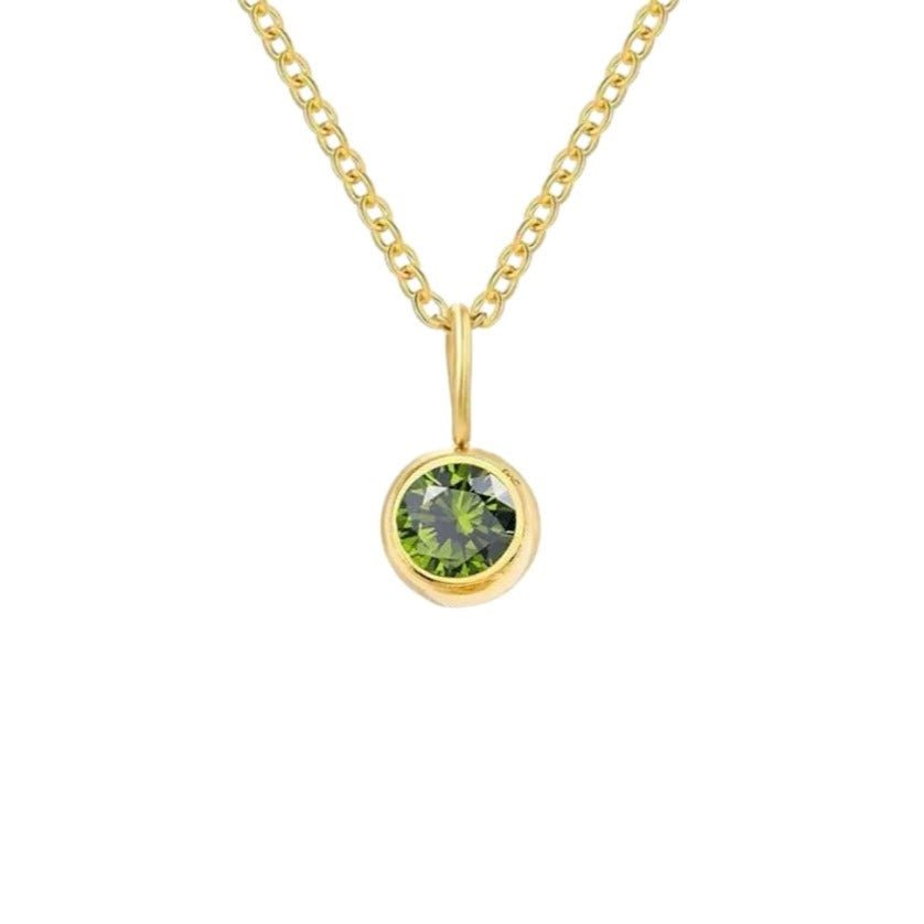 Birthstone Gold Necklaces (more colours)-Necklace