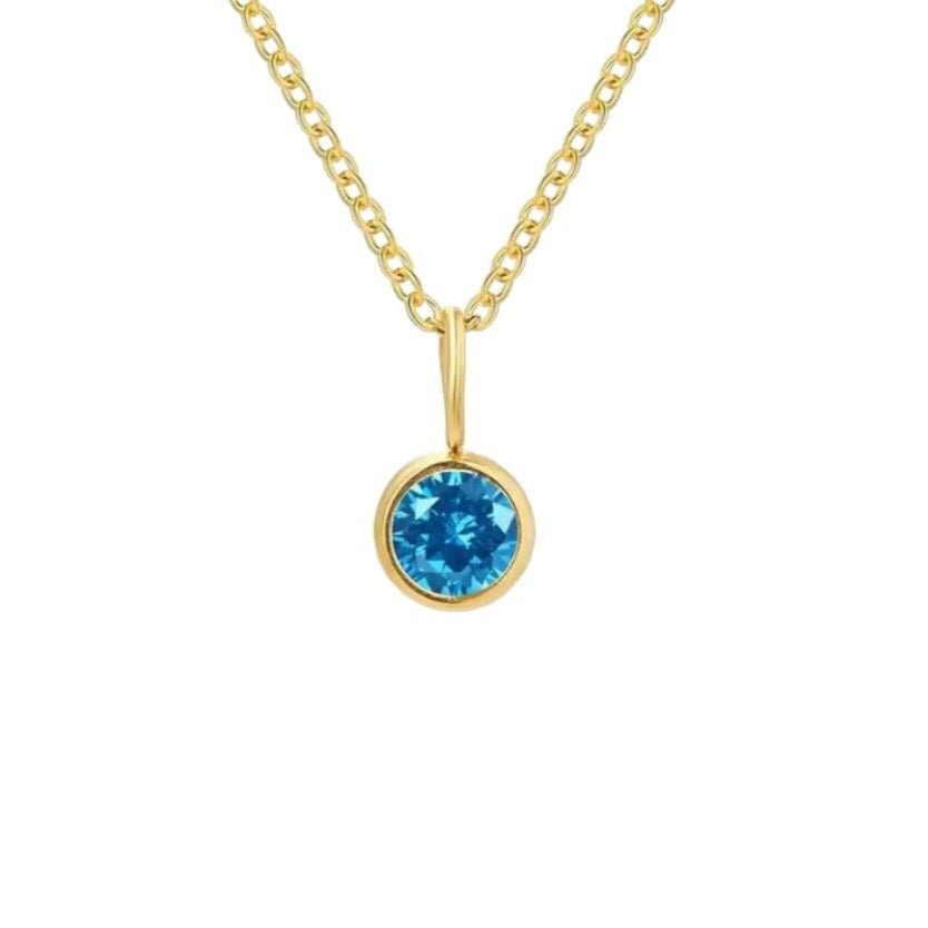 Birthstone Gold Necklaces (more colours)-Necklace