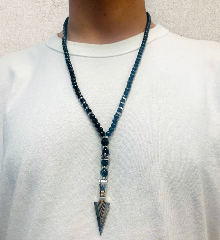 Black Hole Sun Onyx Necklace-