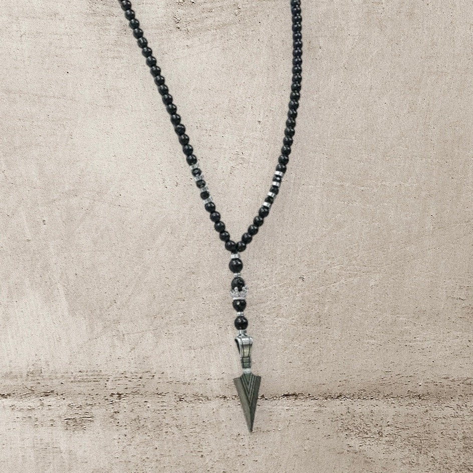 Black Hole Sun Onyx Necklace-