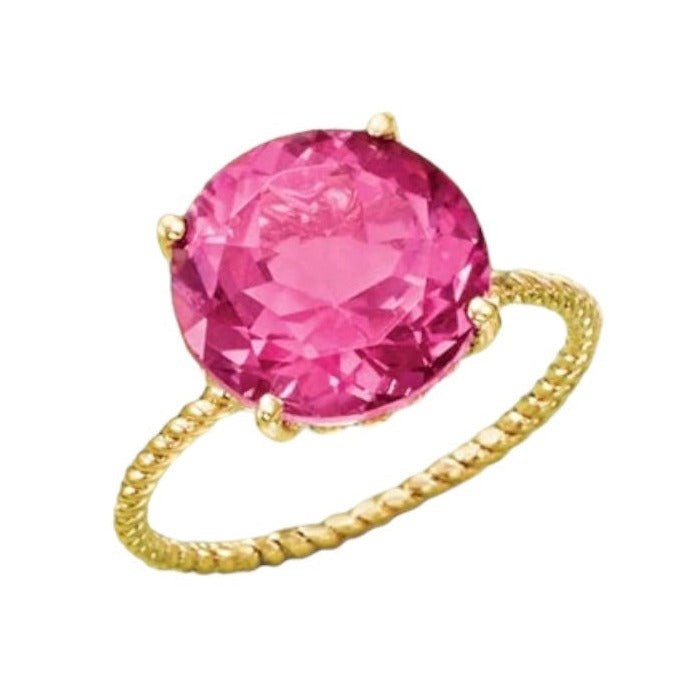 London Calling Plum Ring 18k Gold Plated 925-