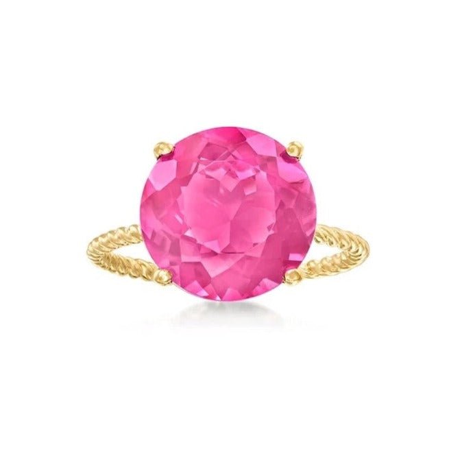 London Calling Plum Ring 18k Gold Plated 925-