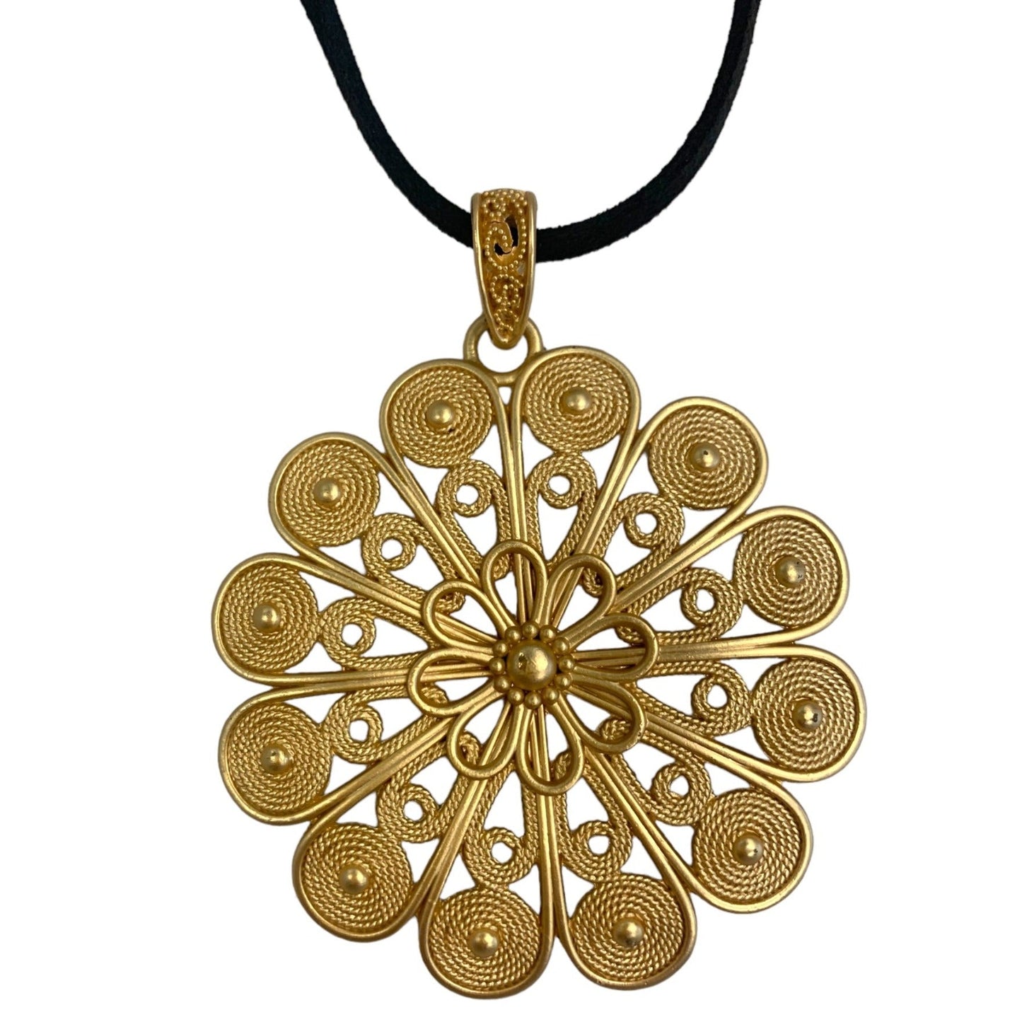 Mamacita Gold Flower Multi Necklace-