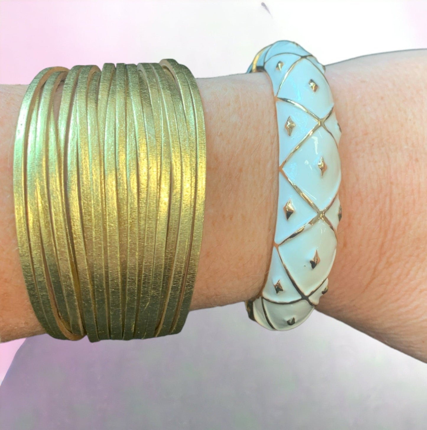 Modern Love Enamel Bracelet-