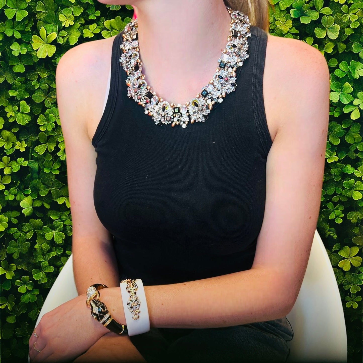 Rosie Rhinestone Vintage Necklace (more colours)-