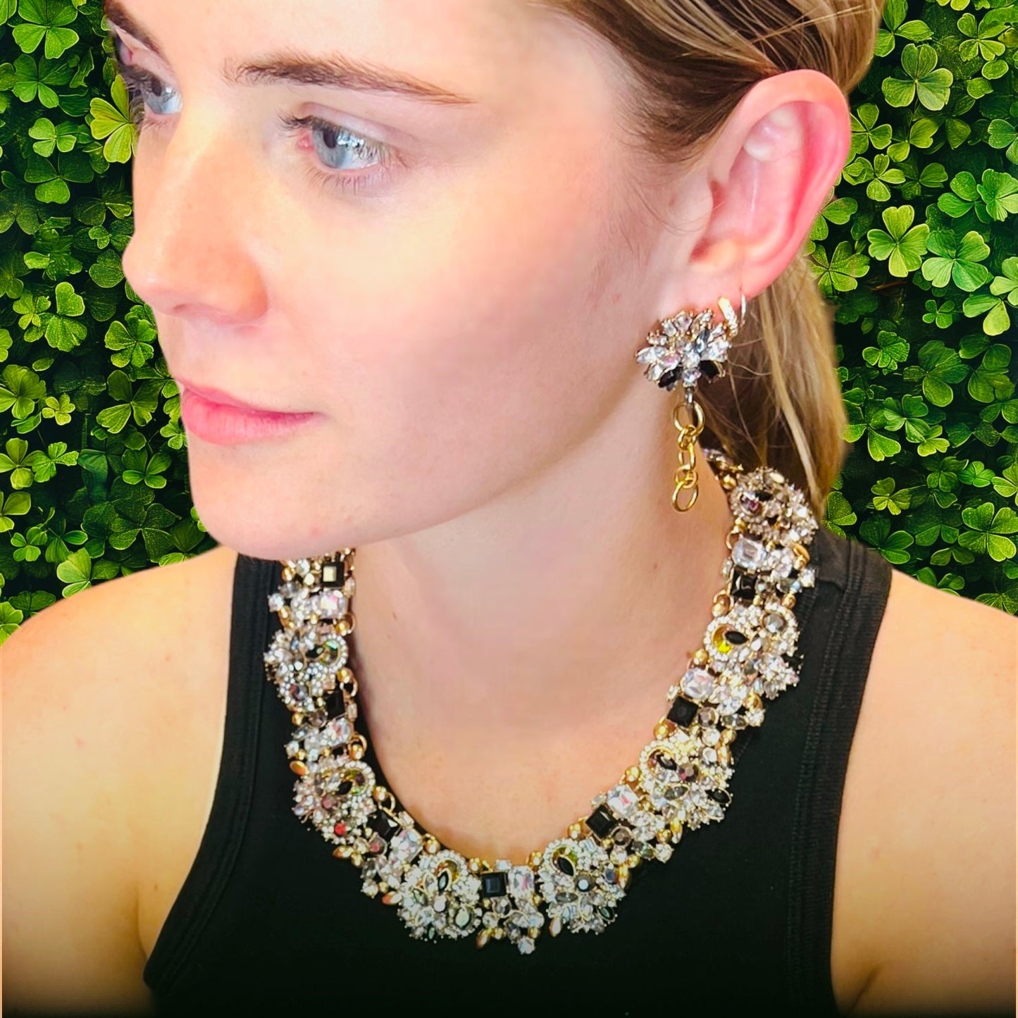 Rosie Rhinestone Vintage Necklace (more colours)-