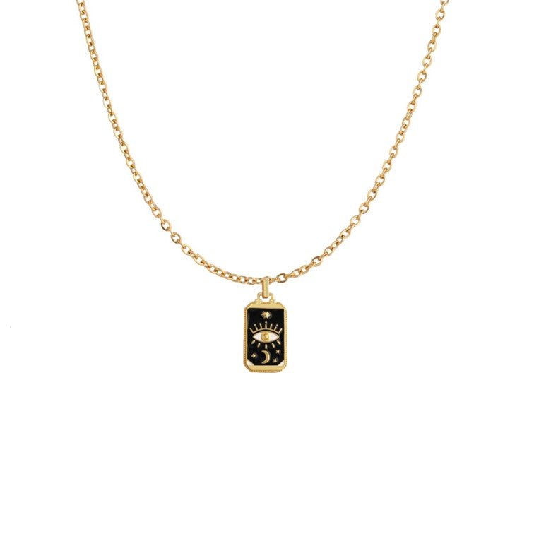 Tarot Card Evil Eye Necklace (more colours)-Necklace