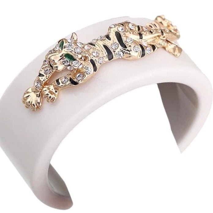 White Resin Animal Cuff-