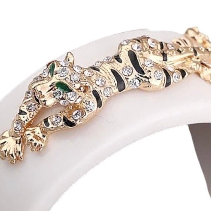 White Resin Animal Cuff-