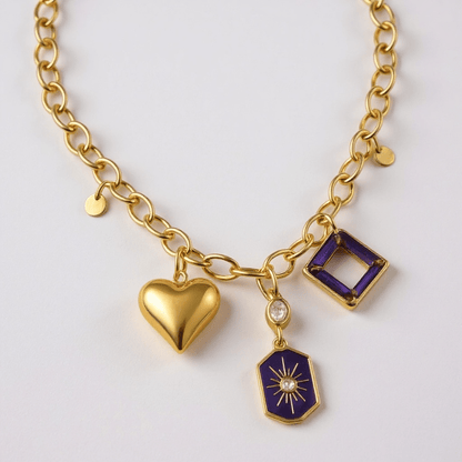 1 of 1 Mystique Charm Vintage Statement Necklace - 