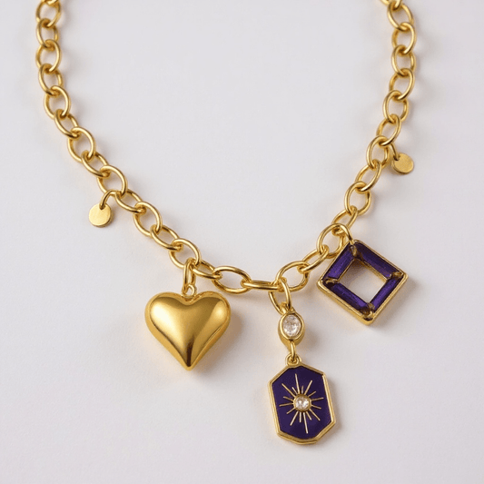 1 of 1 Mystique Charm Vintage Statement Necklace - 
