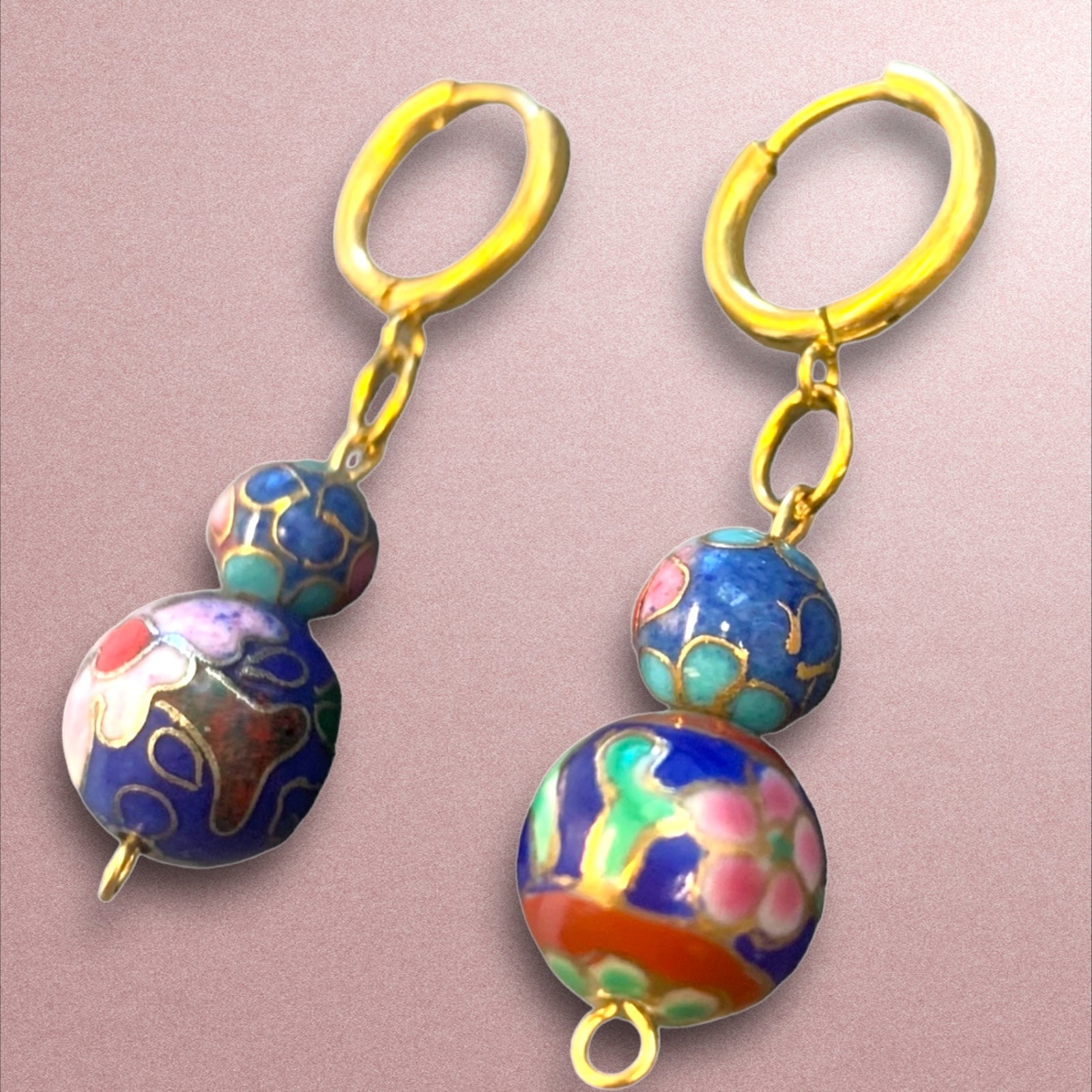 1 of 1 Orient Express Gold Vintage Earrings-
