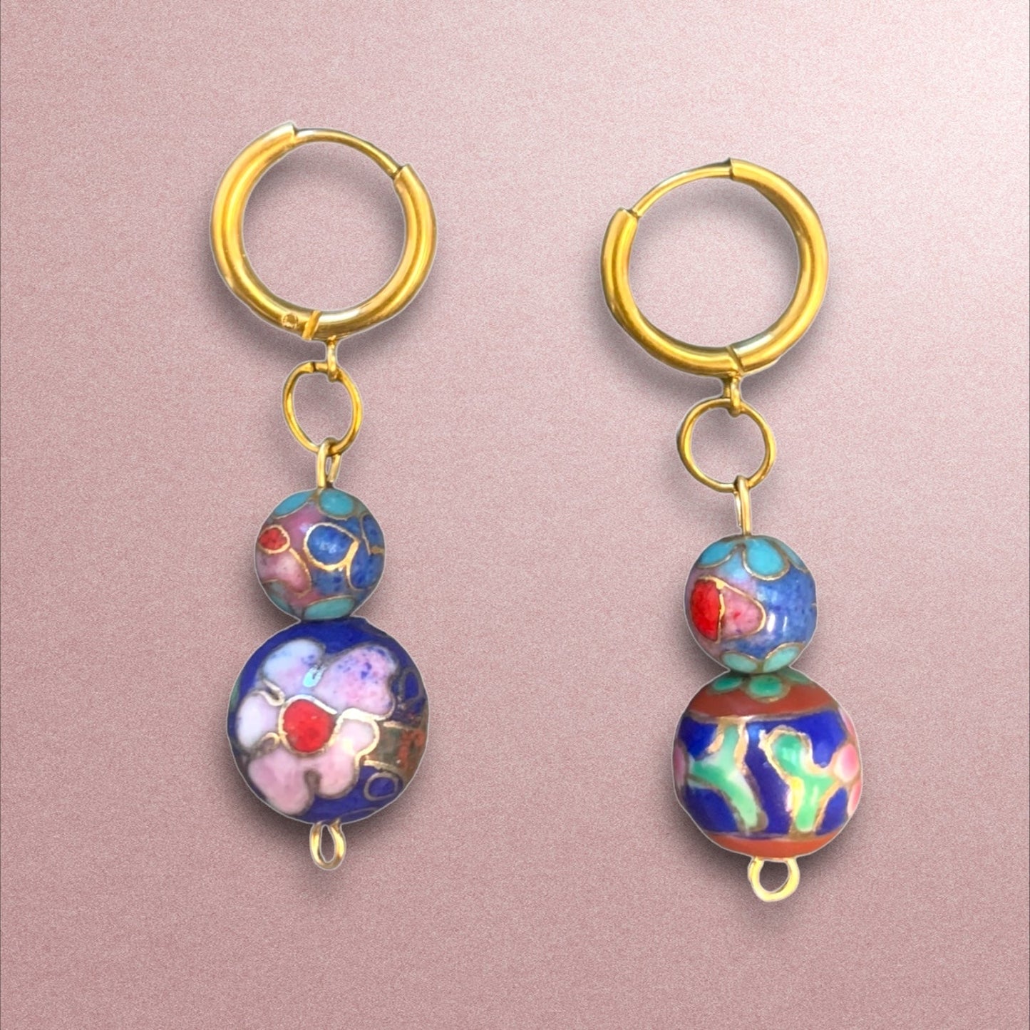 1 of 1 Orient Express Gold Vintage Earrings-