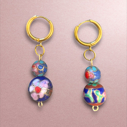 1 of 1 Orient Express Gold Vintage Earrings-