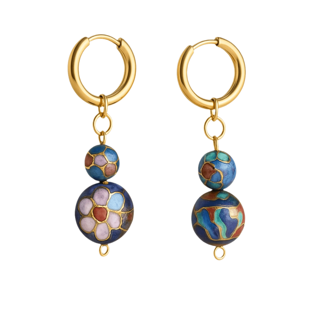 1 of 1 Orient Express Gold Vintage Earrings - 