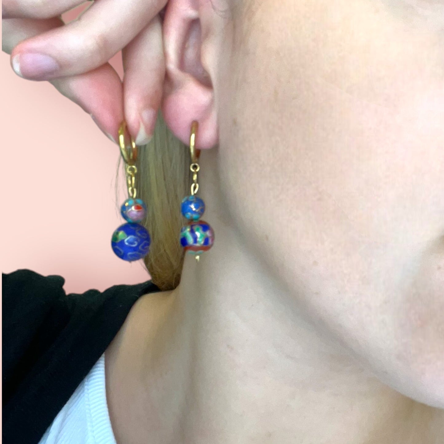 1 of 1 Orient Express Gold Vintage Earrings-