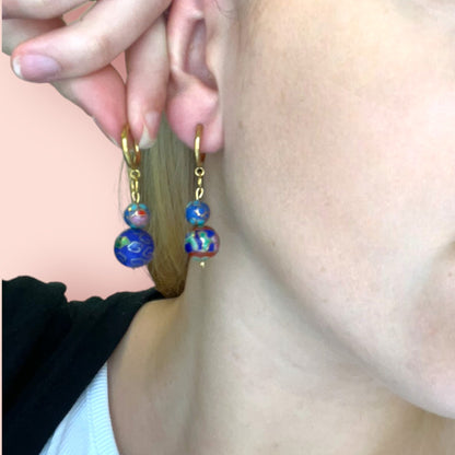 1 of 1 Orient Express Gold Vintage Earrings-