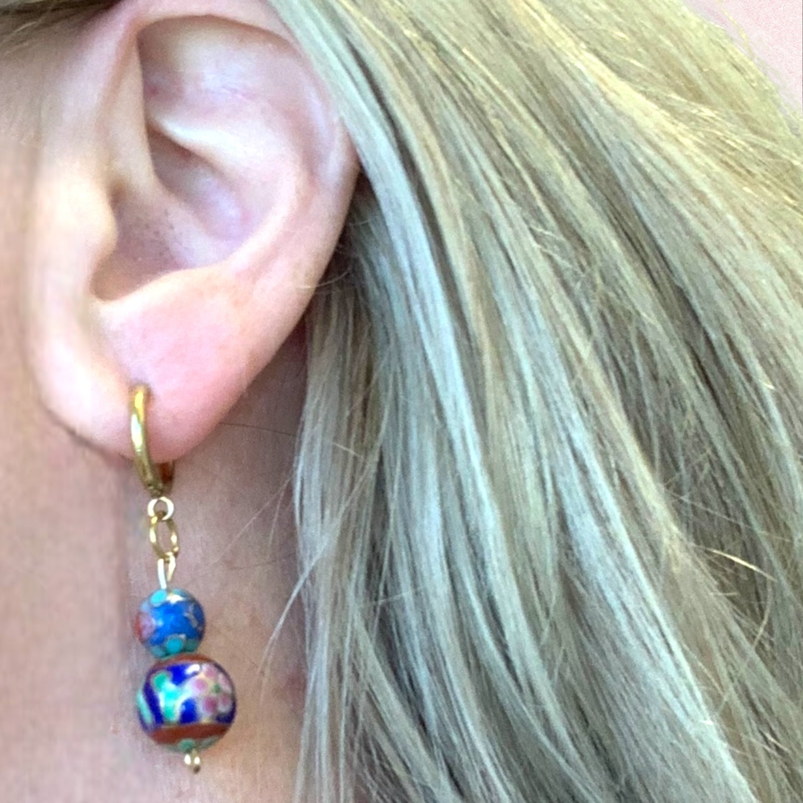 1 of 1 Orient Express Gold Vintage Earrings-