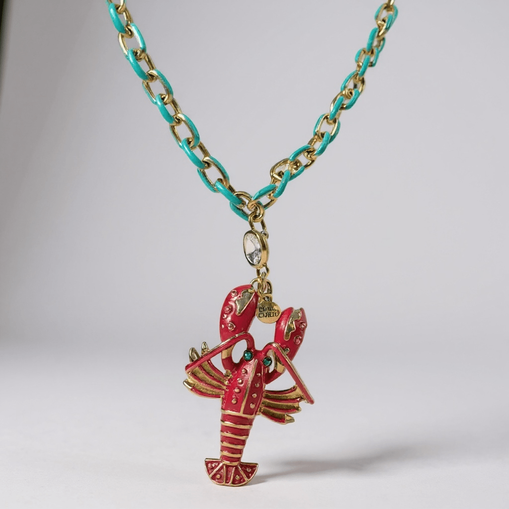1 of 1 Rock Lobster Turquoise Statement Necklace - 