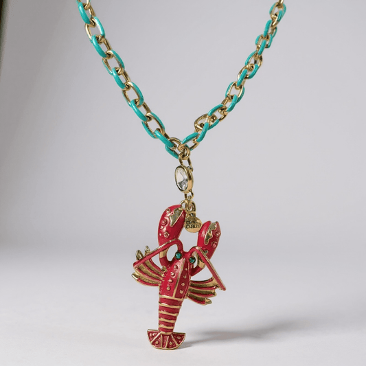 1 of 1 Rock Lobster Turquoise Statement Necklace - 