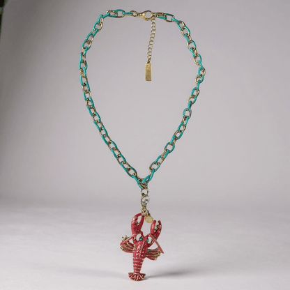 1 of 1 Rock Lobster Turquoise Statement Necklace - 