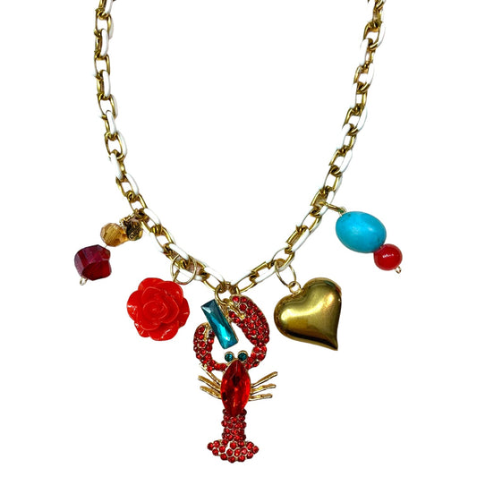1 of 1 Rock Robster Charm Statement Necklace-