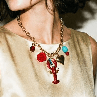 1 of 1 Rock Robster Charm Statement Necklace - 