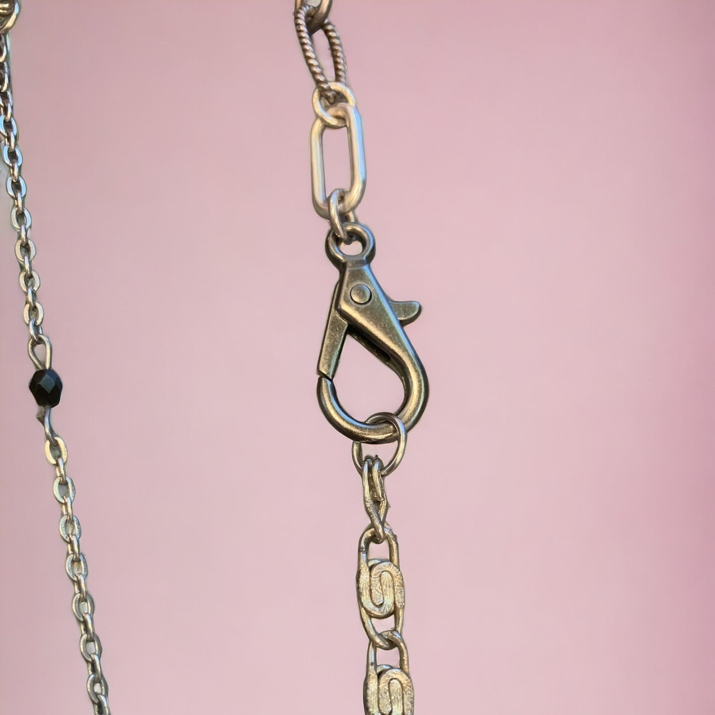 1 of 1 Stirling Silver Vintage Rose Multiwear Statement Necklace-