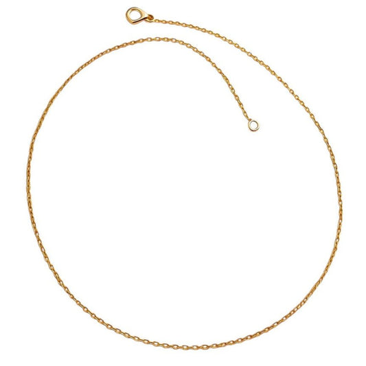 14k Gold Plated Fine Chain Necklace - 