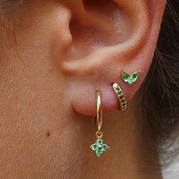 3 Piece Earrings Silver or Gold Set (more colours)-