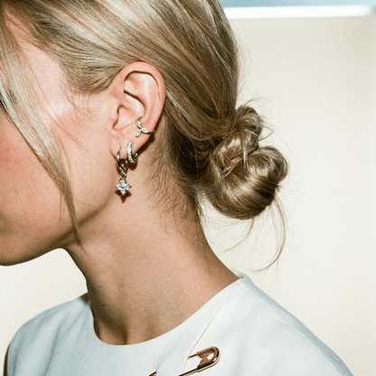 3 Piece Earrings Silver or Gold Set (more colours) - 