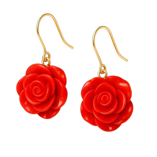 La Vie En Rose Vintage Earrings