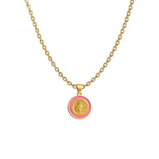 Pink Prayer Necklace