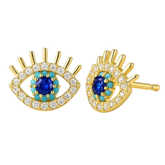 Petite Evil Eye Stud Earrings