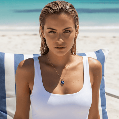 After Midnight Evil Eye Gold Plated Necklace - Necklace