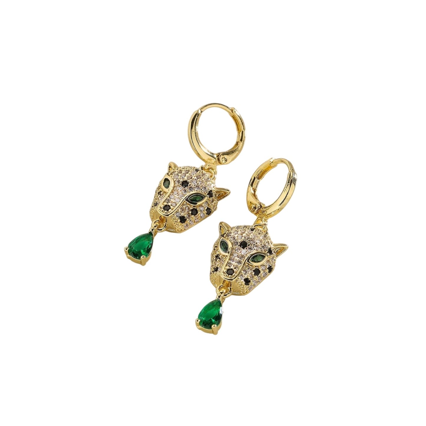 Animal Gold Hoop Earrings-earrings