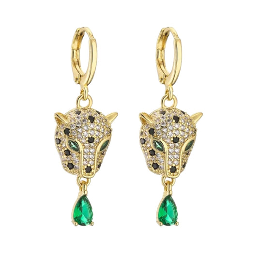 Animal Gold Hoop Earrings-earrings