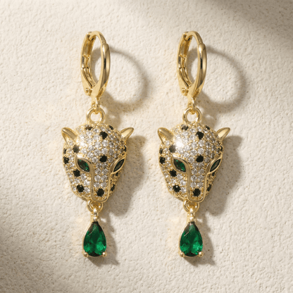 Animal Gold Hoop Earrings - earrings