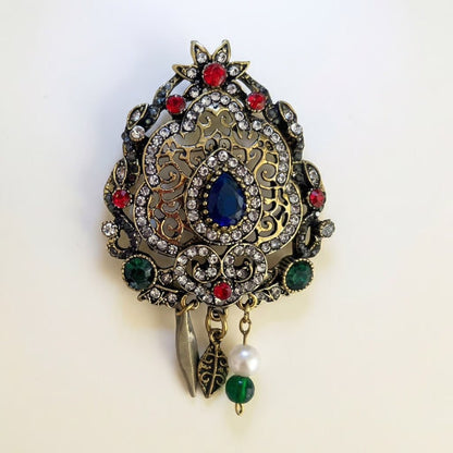 Baroque Antique Gold Brooch - Brooch