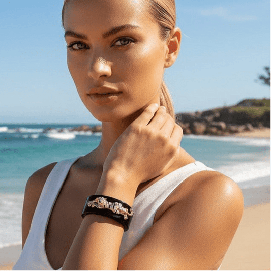 Black Resin Animal Cuff - 