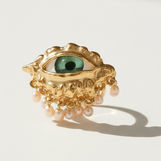 Bright Eyes Adjustable Statement Ring - Ring