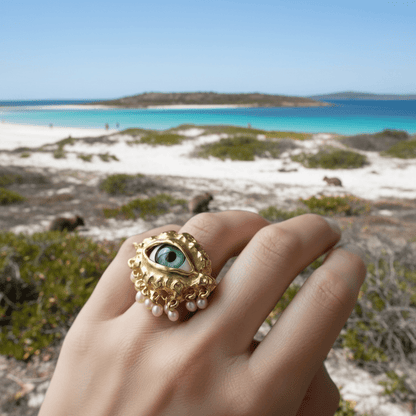Bright Eyes Adjustable Statement Ring - Ring