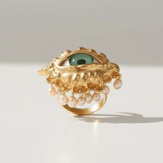 Bright Eyes Adjustable Statement Ring - Ring