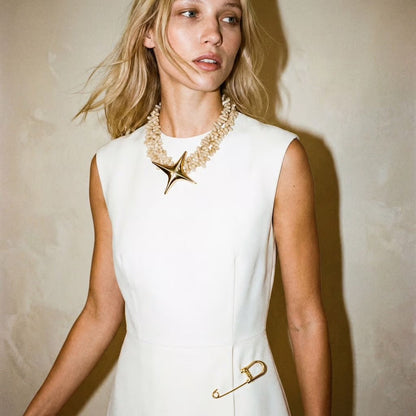 By The Seashore Shell Necklace and Brooch - 