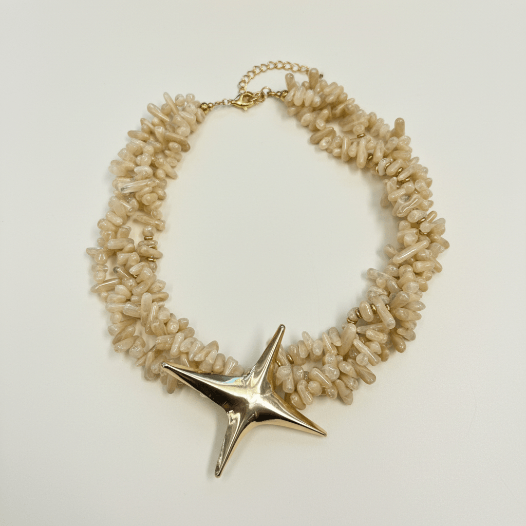 By The Seashore Shell Necklace and Brooch - 