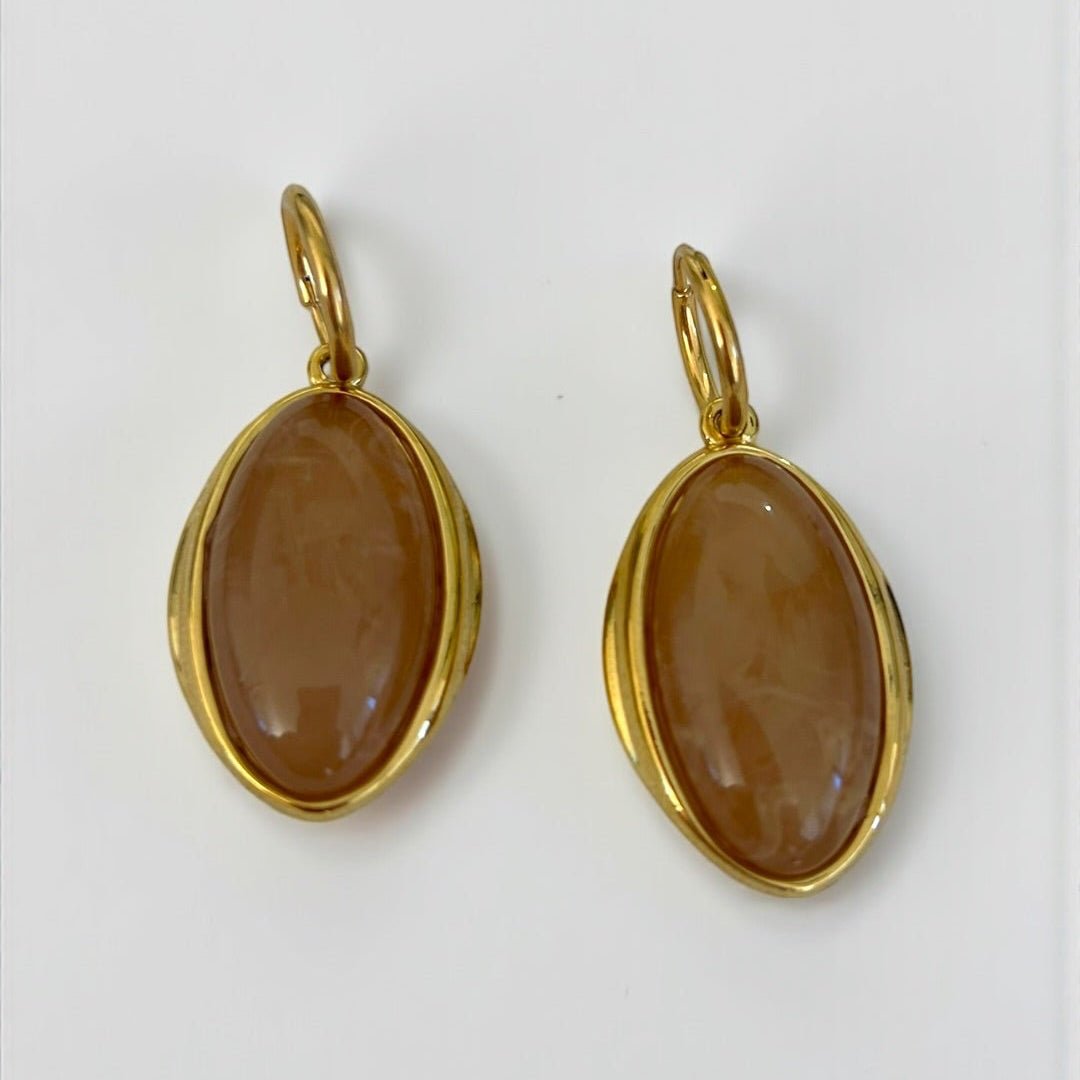 Champagne Sunset Drop Gold Earrings - earrings