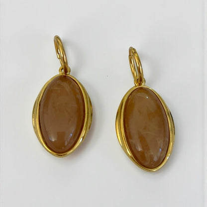 Champagne Sunset Drop Gold Earrings - earrings