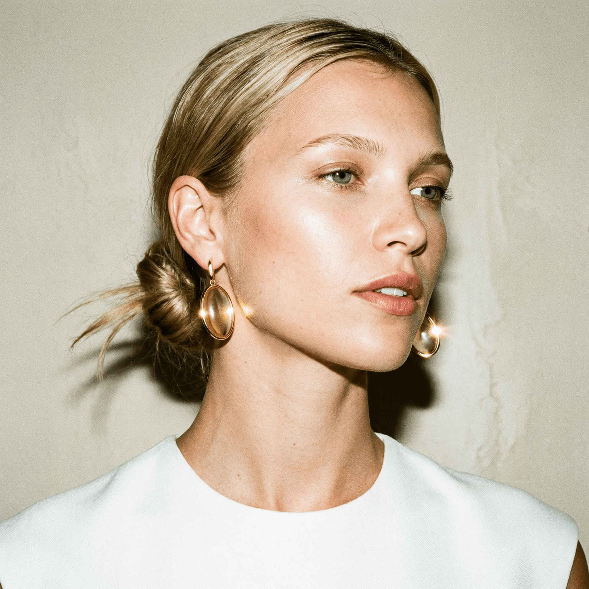 Champagne Sunset Drop Gold Earrings - earrings